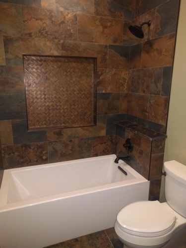 Guest Bathroom Tub Surround Tile